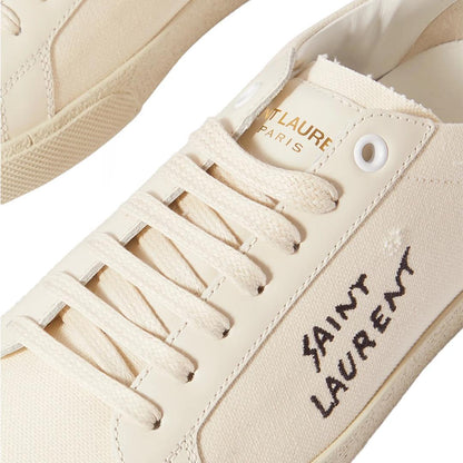 Saint Laurent SL - 06 Court Leather Sneakers in CreamSneakersSaint LaurentDPUS Designer Outlet809156429841Saint Laurent SL - 06 Court Leather Sneakers in Cream