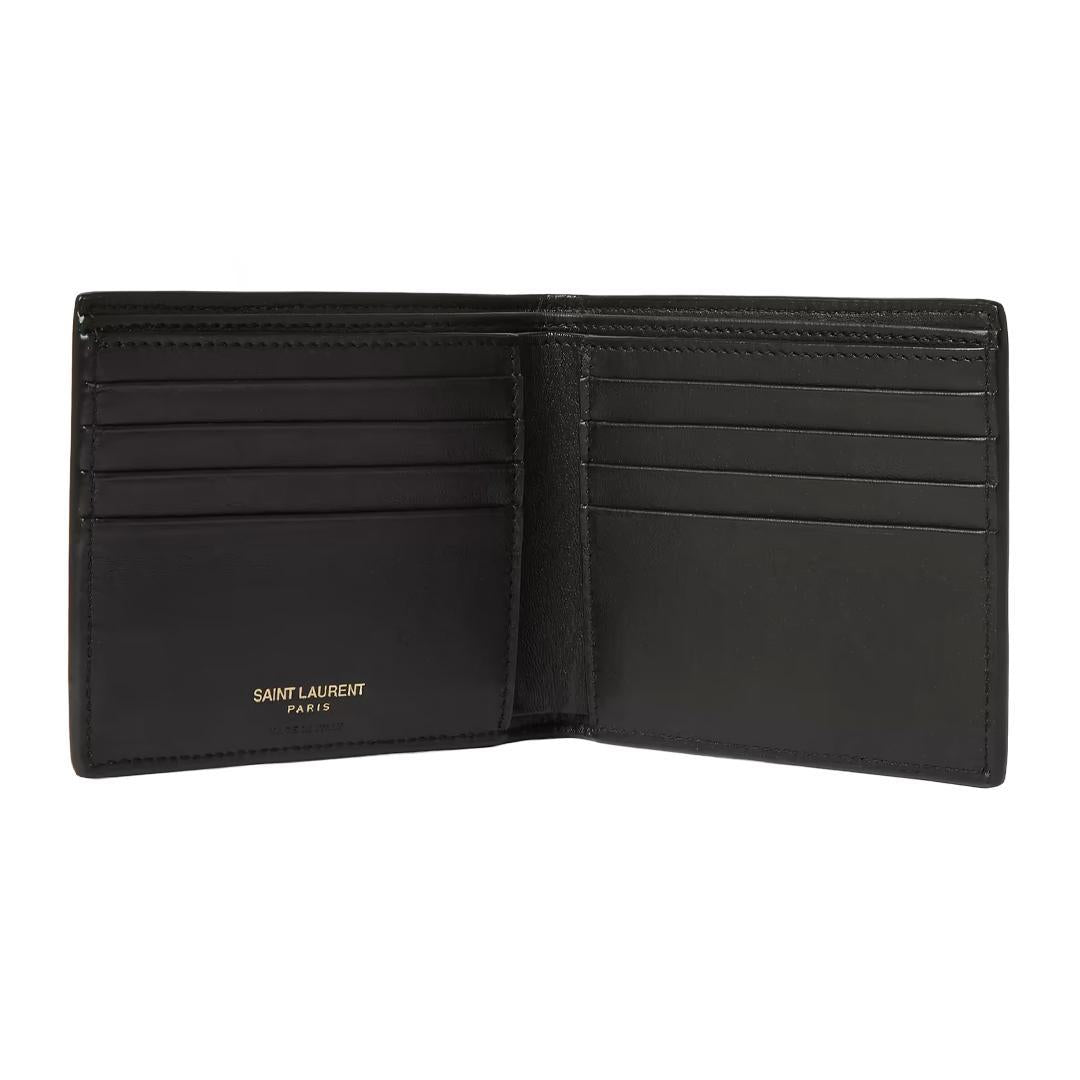 Saint Laurent Tiny Cocco Print Bi - Fold Wallet in BlackWalletsSaint LaurentDPUS Designer OutletEPPY306197A8091567882UNISaint Laurent Tiny Cocco Print Bi - Fold Wallet in Black