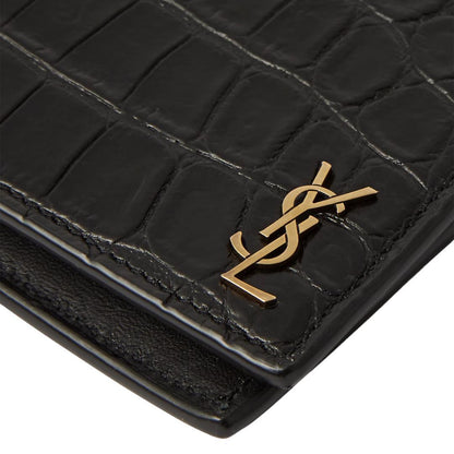 Saint Laurent Tiny Cocco Print Bi - Fold Wallet in BlackWalletsSaint LaurentDPUS Designer OutletEPPY306197A8091567882UNISaint Laurent Tiny Cocco Print Bi - Fold Wallet in Black