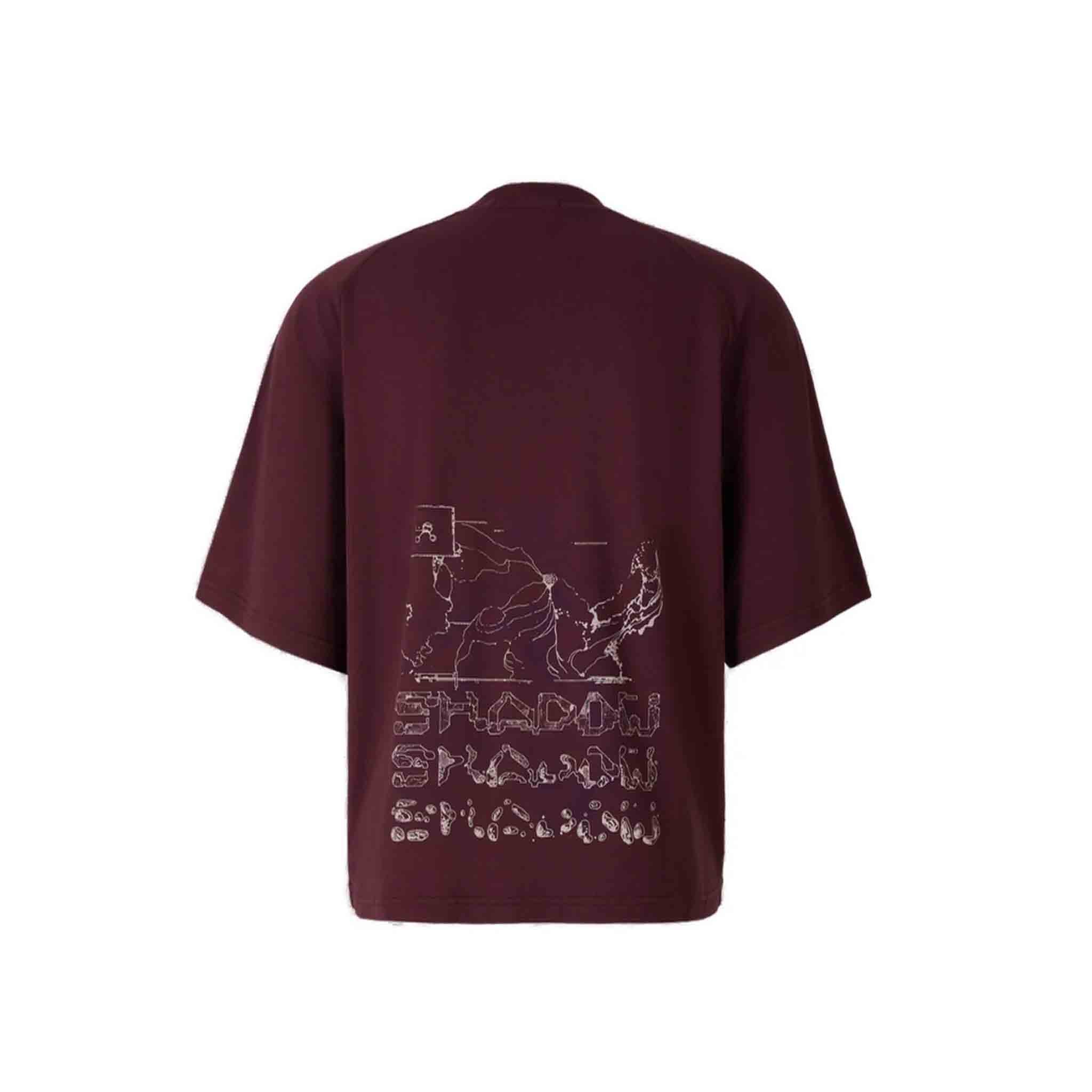 Stone Island Shadow Project Mako Cotton Interlock T-Shirt in Maroon