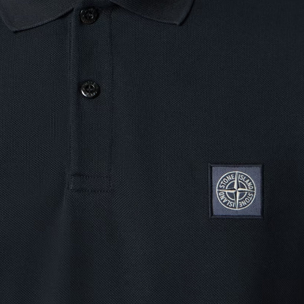 Stone Island 50/2 Cotton Pique Compass Patch PoloT-ShirtsStone IslandDPUS Designer OutletNavy BlueSStone Island 50/2 Cotton Pique Compass Patch Polo