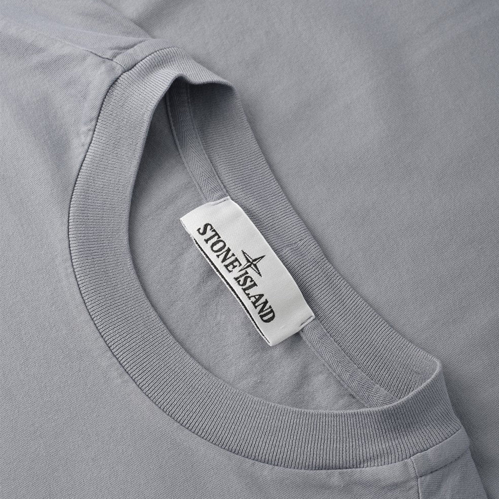[Stone Island] 60/2 Cotton Jersey Garment Dyed T-ShirtT-ShirtStone IslandDPUS Designer OutletAvio BlueXS[Stone Island] 60/2 Cotton Jersey Garment Dyed T-Shirt