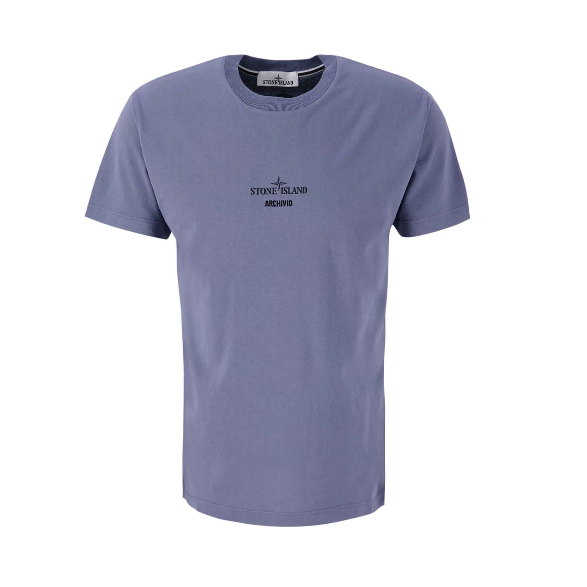 Stone Island 'Archivio' T-Shirt in Mid BlueT-ShirtsStone IslandDPUSSStone Island 'Archivio' T-Shirt in Mid Blue