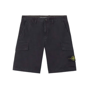 Stone Island Brushed Cotton Canvas "Old" Effect Cargo Bermuda in NavyShortsStone IslandDPUS Designer Outlet805381303672030Stone Island Brushed Cotton Canvas "Old" Effect Cargo Bermuda in Navy
