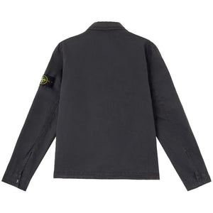 Stone Island Brushed Cotton Canvas "Old" Effect Overshirt in Charcoal GreyOvershirtStone IslandDPUS Designer OutletSStone Island Brushed Cotton Canvas "Old" Effect Overshirt in Charcoal Grey