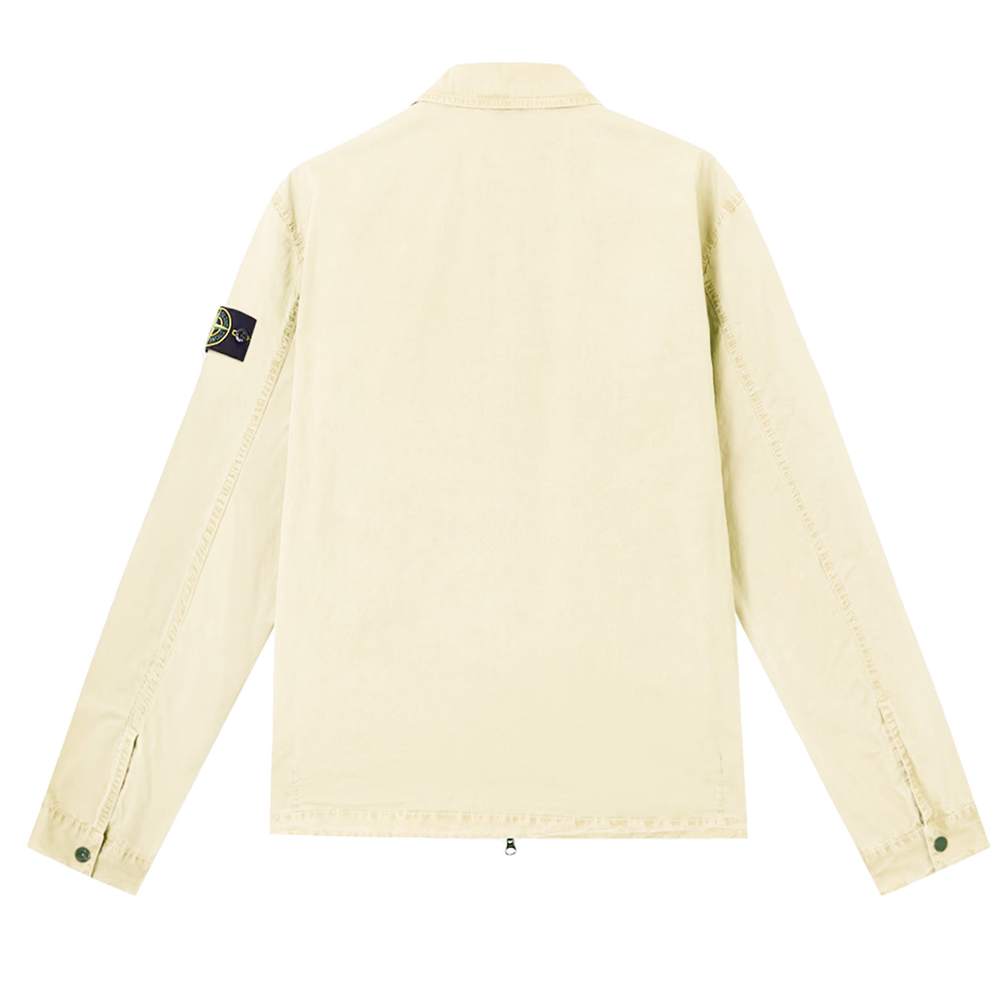 Stone Island Brushed Cotton Canvas "Old" Effect Overshirt in SandOvershirtStone IslandDPUS Designer OutletSStone Island Brushed Cotton Canvas "Old" Effect Overshirt in Sand