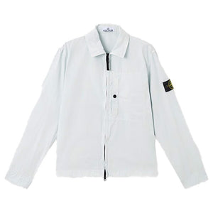 Stone Island Brushed Cotton Canvas "Old" Effect Overshirt in Sky BlueOvershirtStone IslandDPUS Designer OutletSStone Island Brushed Cotton Canvas "Old" Effect Overshirt in Sky Blue