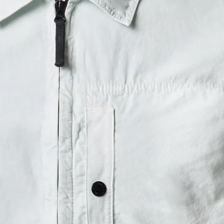 Stone Island Brushed Cotton Canvas "Old" Effect Overshirt in Sky BlueOvershirtStone IslandDPUS Designer OutletSStone Island Brushed Cotton Canvas "Old" Effect Overshirt in Sky Blue