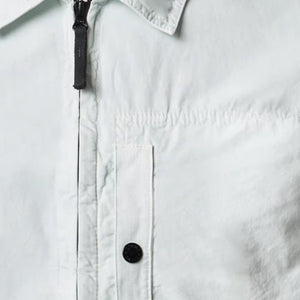 Stone Island Brushed Cotton Canvas "Old" Effect Overshirt in Sky BlueOvershirtStone IslandDPUS Designer OutletSStone Island Brushed Cotton Canvas "Old" Effect Overshirt in Sky Blue