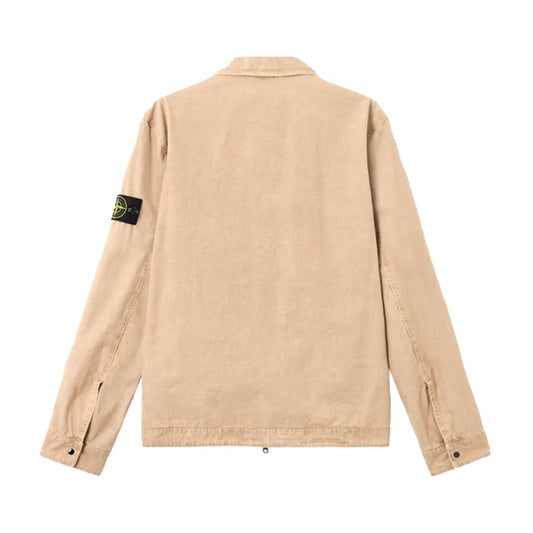 Stone Island Brushed Cotton Canvas "Old" Effect OvershirtOvershirtStone IslandDPUS Designer Outlet8053819197999DesertSStone Island Brushed Cotton Canvas "Old" Effect Overshirt
