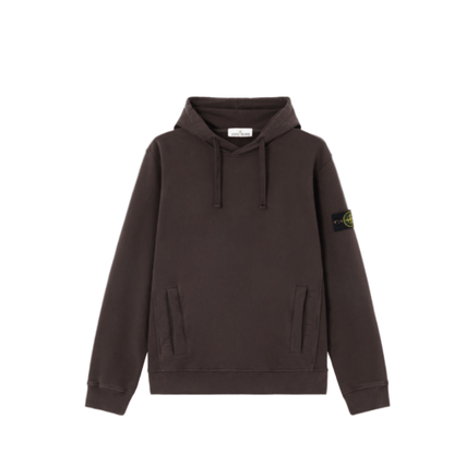 Stone Island Brushed Cotton Fleece Hooded Sweatshirt Pouch Pocket in Lead GreyHoodies & Zip - UpsStone IslandDPUS Designer Outlet8053813467609SStone Island Brushed Cotton Fleece Hooded Sweatshirt Pouch Pocket in Lead Grey