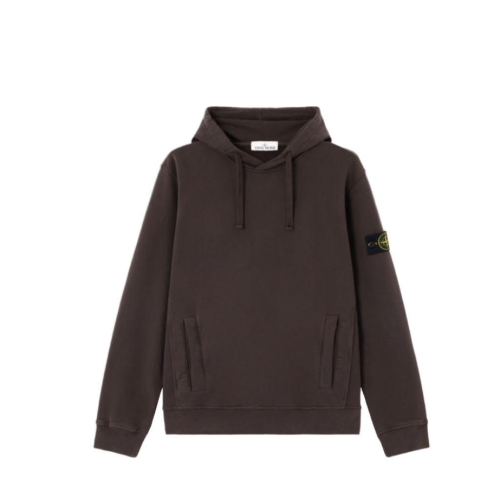 Stone Island Brushed Cotton Fleece Hooded Sweatshirt Pouch Pocket in Lead GreyHoodies & Zip - UpsStone IslandDPUS Designer Outlet8053813467609SStone Island Brushed Cotton Fleece Hooded Sweatshirt Pouch Pocket in Lead Grey