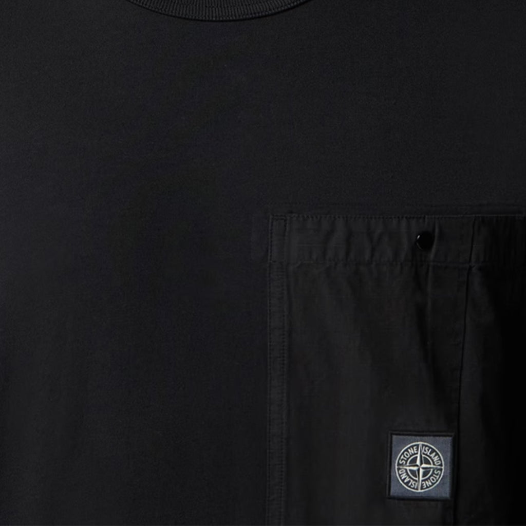 Stone Island Combed Cotton Pocket Logo T-ShirtT-ShirtsStone IslandDPUS Designer Outlet8053819376073BlackSStone Island Combed Cotton Pocket Logo T-Shirt
