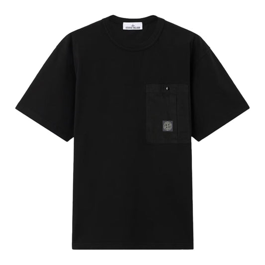Stone Island Combed Cotton Pocket Logo T-ShirtT-ShirtsStone IslandDPUS Designer Outlet8053819376073BlackSStone Island Combed Cotton Pocket Logo T-Shirt