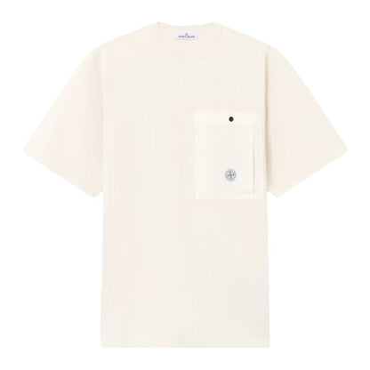 Stone Island Combed Cotton Pocket Logo T-ShirtT-ShirtsStone IslandDPUS Designer Outlet8053819376110IvorySStone Island Combed Cotton Pocket Logo T-Shirt