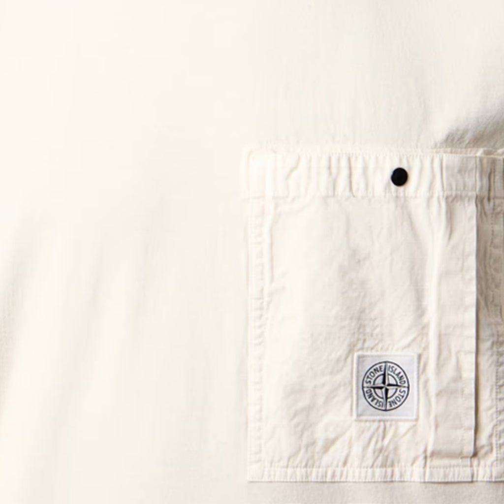 Stone Island Combed Cotton Pocket Logo T-ShirtT-ShirtsStone IslandDPUS Designer Outlet8053819376110IvorySStone Island Combed Cotton Pocket Logo T-Shirt