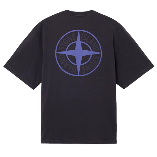 Stone Island Combed Organic Cotton T-Shirt in Ink