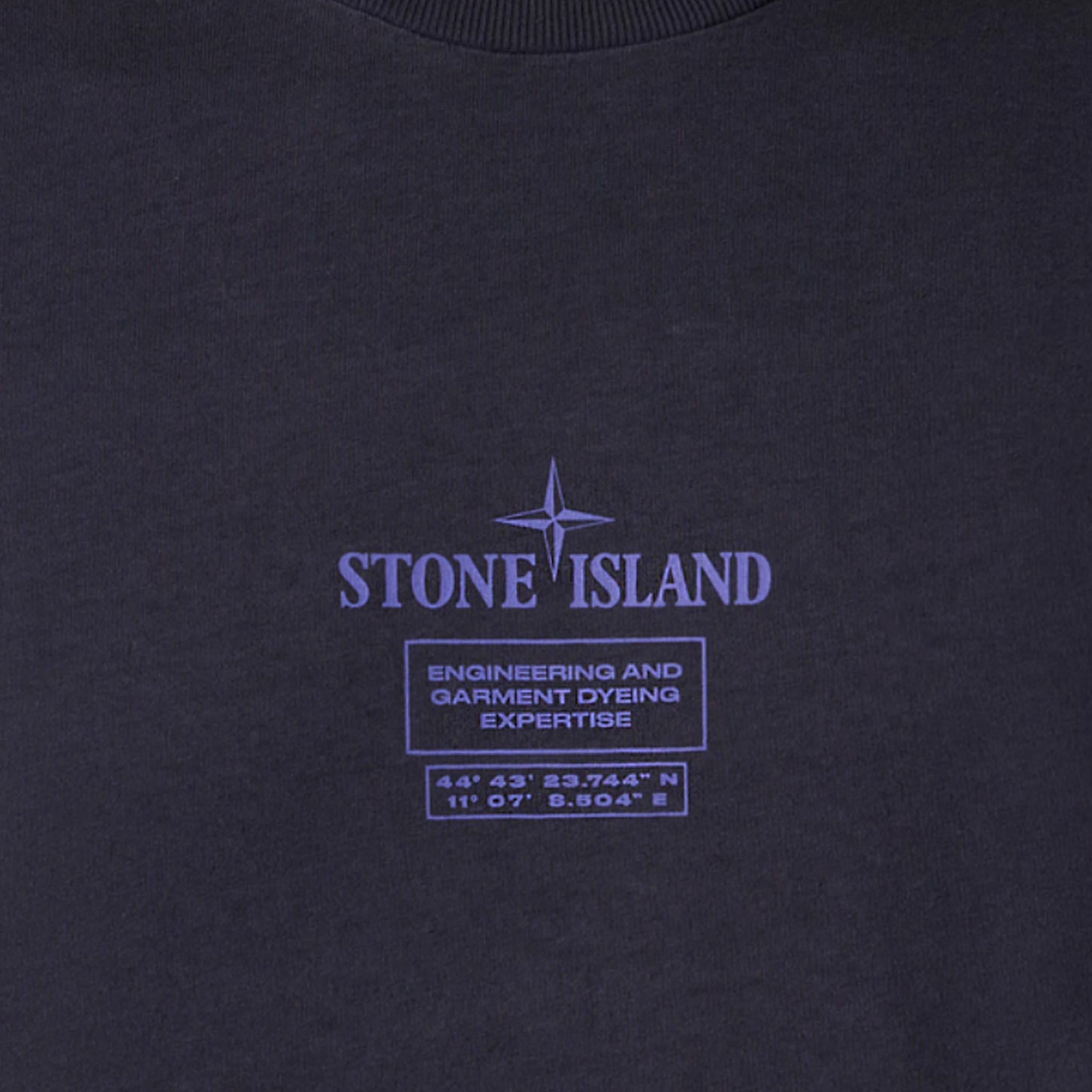 Stone Island Combed Organic Cotton T-Shirt in Ink