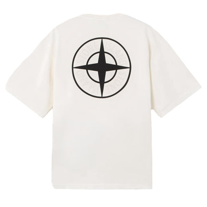 Stone Island Combed Organic Cotton T-Shirt in IvoryStone IslandDPUS Designer OutletSStone Island Combed Organic Cotton T-Shirt in Ivory