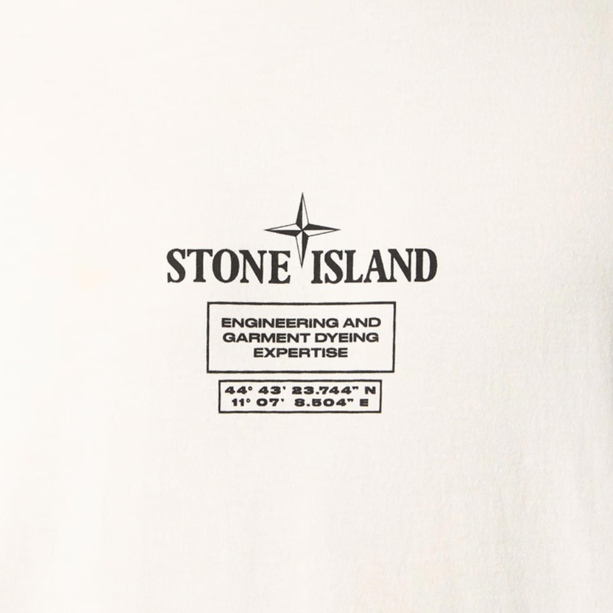 Stone Island Combed Organic Cotton T-Shirt in IvoryStone IslandDPUS Designer OutletSStone Island Combed Organic Cotton T-Shirt in Ivory