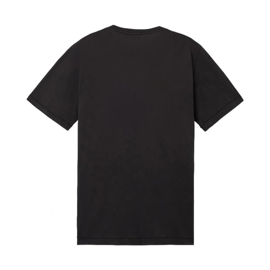 Stone Island Compass Logo Cotton T-Shirt in Black