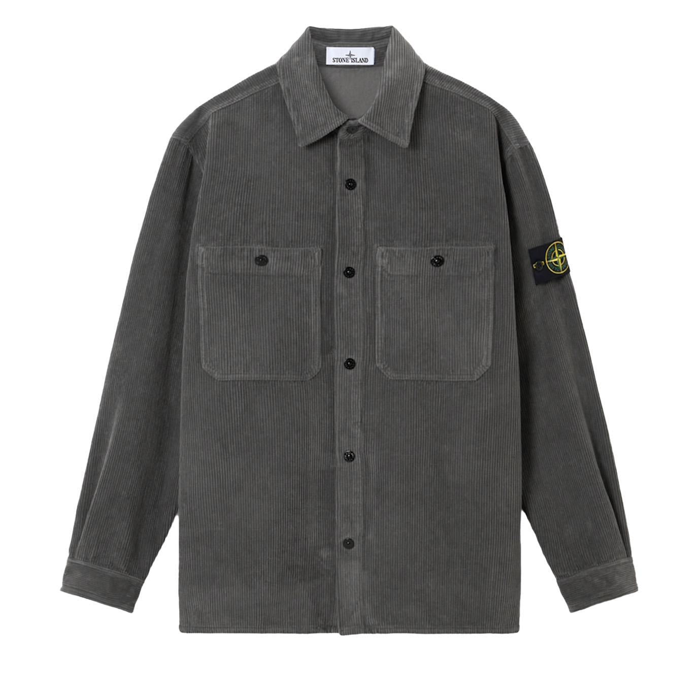 Stone Island Cotton Corduroy 800 Comfort Fit Overshirt in CementOvershirtStone IslandDPUS Designer Outlet8053813467296SStone Island Cotton Corduroy 800 Comfort Fit Overshirt in Cement