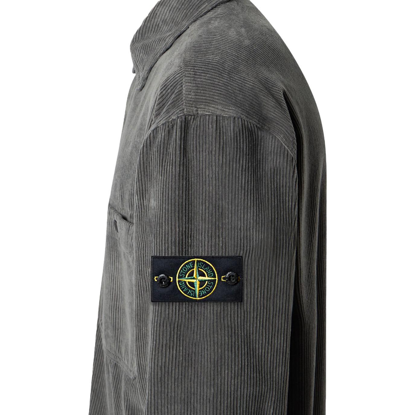 Stone Island Cotton Corduroy 800 Comfort Fit Overshirt in CementOvershirtStone IslandDPUS Designer Outlet8053813467296SStone Island Cotton Corduroy 800 Comfort Fit Overshirt in Cement