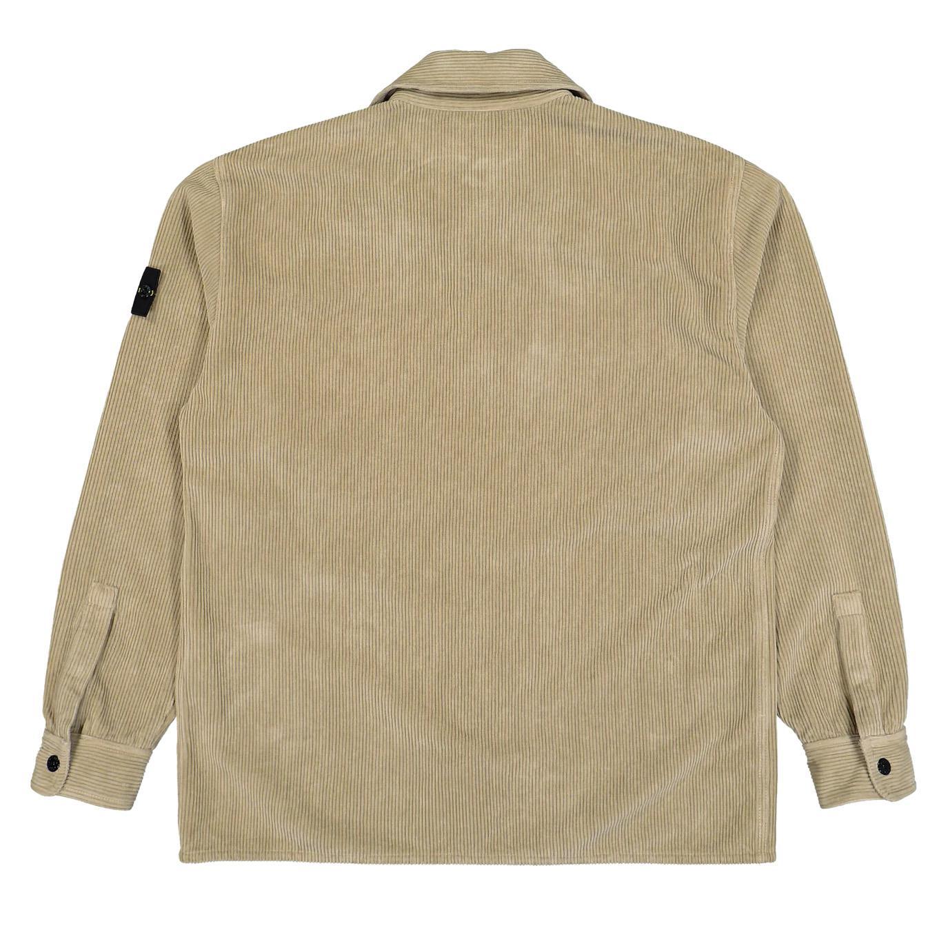 Stone Island Cotton Corduroy 800 Comfort Fit Overshirt in DesertOvershirtStone IslandDPUS Designer Outlet8053813438258SStone Island Cotton Corduroy 800 Comfort Fit Overshirt in Desert
