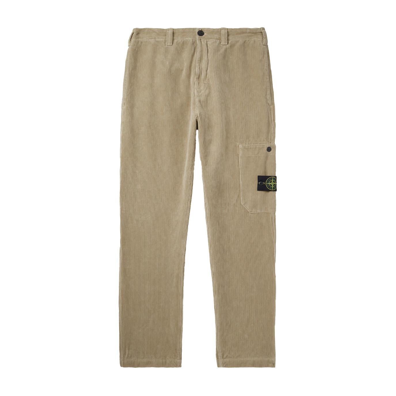 Stone Island Cotton Corduroy 800 Regular Fit Trousers in DesertTrousersStone IslandDPUS Designer Outlet805381347873528Stone Island Cotton Corduroy 800 Regular Fit Trousers in Desert