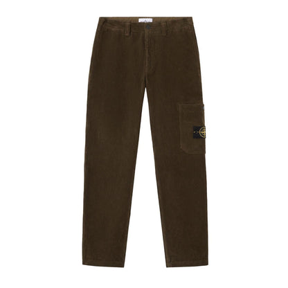 Stone Island Cotton Corduroy 800 Regular Fit Trousers in Military GreenTrousersStone IslandDPUS Designer Outlet805381344360330Stone Island Cotton Corduroy 800 Regular Fit Trousers in Military Green
