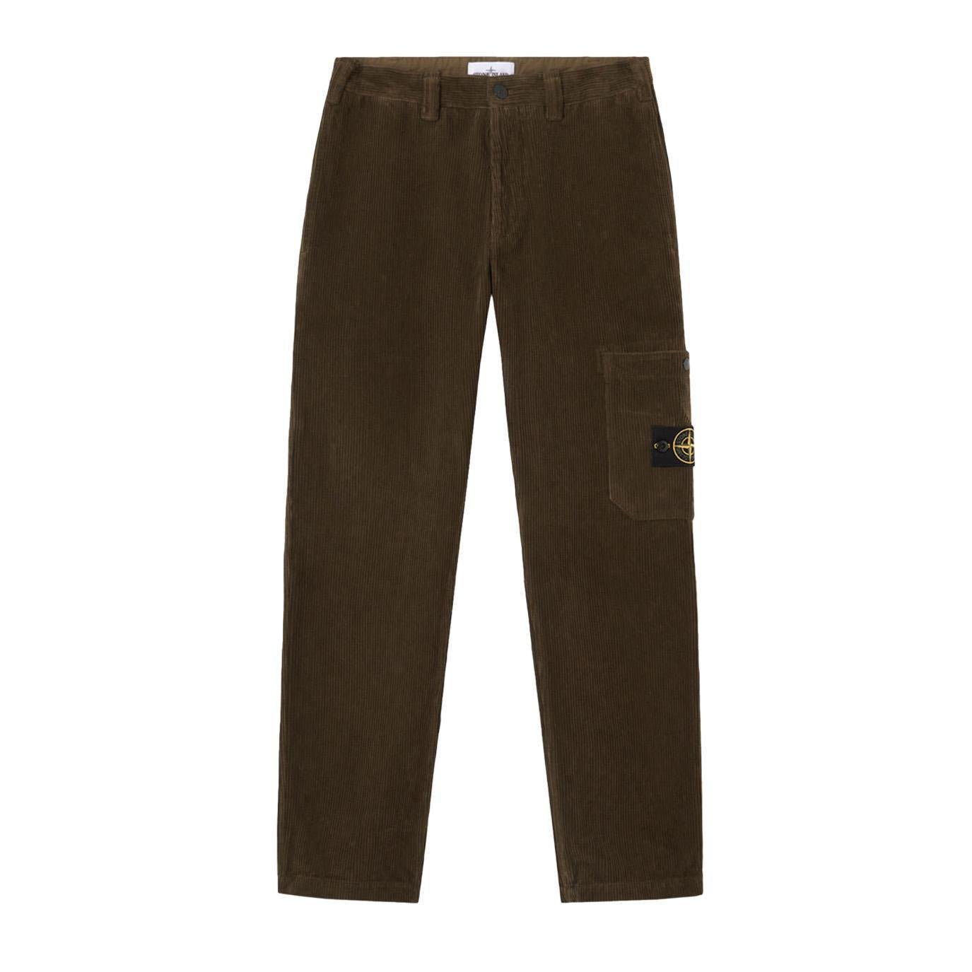 Stone Island Cotton Corduroy 800 Regular Fit Trousers in Military GreenTrousersStone IslandDPUS Designer Outlet805381344360330Stone Island Cotton Corduroy 800 Regular Fit Trousers in Military Green