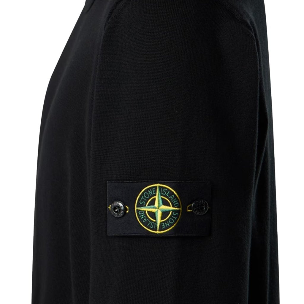 Stone Island Cotton Crewneck Sweatshirt With Rolled Up EdgesStone IslandDPUS Designer Outlet8053819340449BlackSStone Island Cotton Crewneck Sweatshirt With Rolled Up Edges