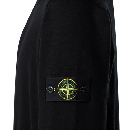 Stone Island Cotton Crewneck Sweatshirt With Rolled Up EdgesStone IslandDPUS Designer Outlet8053819340449BlackSStone Island Cotton Crewneck Sweatshirt With Rolled Up Edges