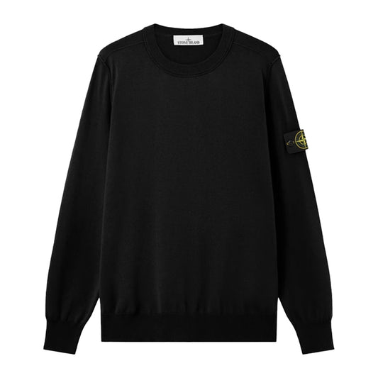 Stone Island Cotton Crewneck Sweatshirt With Rolled Up EdgesStone IslandDPUS Designer Outlet8053819340449BlackSStone Island Cotton Crewneck Sweatshirt With Rolled Up Edges