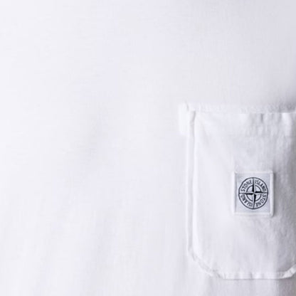Stone Island Cotton "Fissato" Effect Pocket Compass T-ShirtT-ShirtsStone IslandDPUS Designer Outlet8053819389028WhiteSStone Island Cotton "Fissato" Effect Pocket Compass T-Shirt