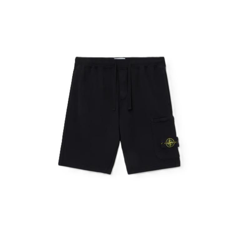 Stone Island Cotton Fleece Bermuda Shorts in BlackShortsStone IslandDPUS Designer Outlet8053813456931SStone Island Cotton Fleece Bermuda Shorts in Black
