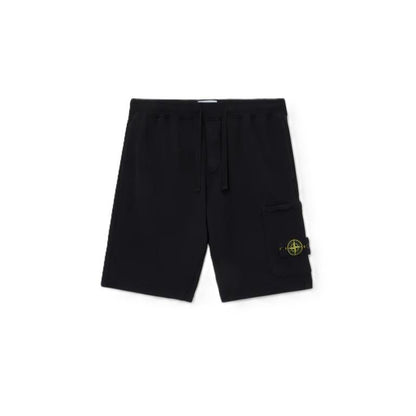 Stone Island Cotton Fleece Bermuda Shorts in BlackShortsStone IslandDPUS Designer Outlet8053813456931SStone Island Cotton Fleece Bermuda Shorts in Black