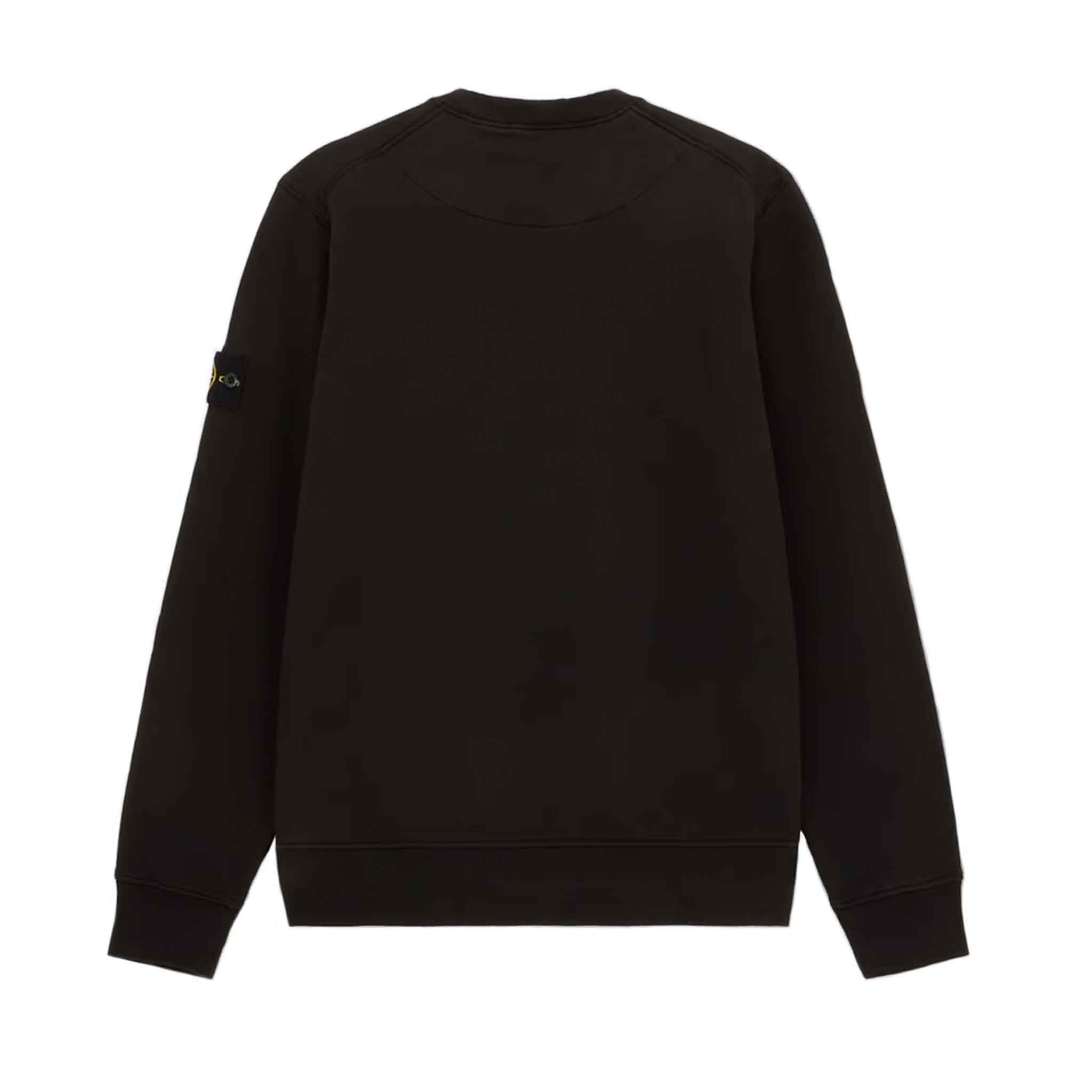 Stone Island Cotton Fleece Crewneck Sweatshirt in BlackSweatshirtsStone IslandDPUS8056246028904SStone Island Cotton Fleece Crewneck Sweatshirt in Black