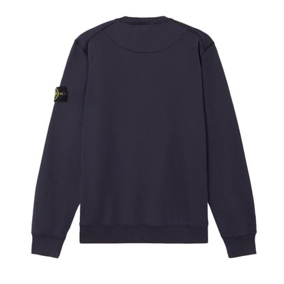 Stone Island Cotton Fleece Crewneck Sweatshirt in Ink