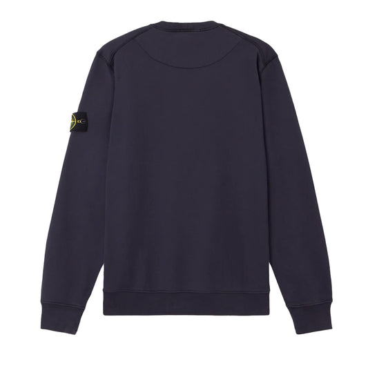 Stone Island Cotton Fleece Crewneck Sweatshirt in Ink