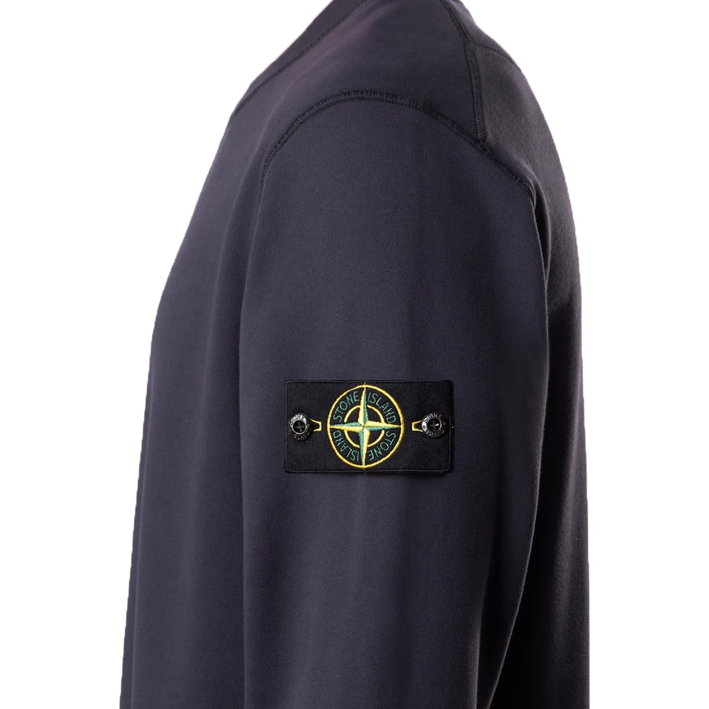 Stone Island Cotton Fleece Crewneck Sweatshirt in Ink