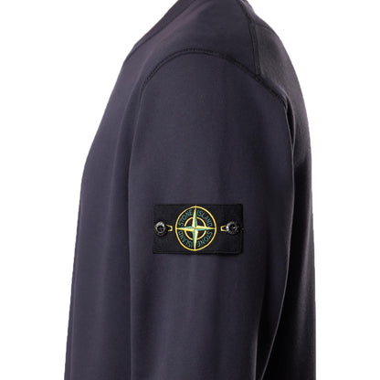 Stone Island Cotton Fleece Crewneck Sweatshirt in Ink