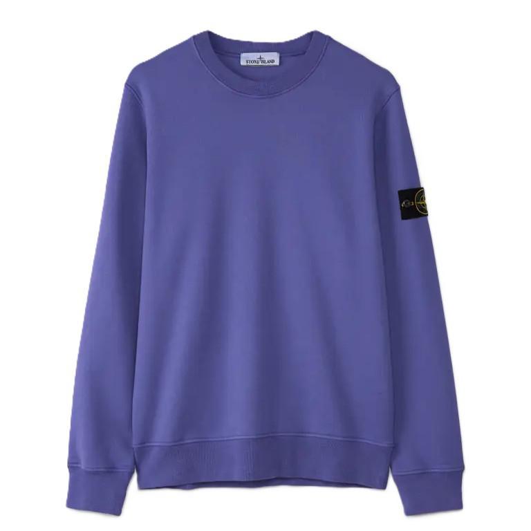 Stone Island Cotton Fleece Crewneck Sweatshirt in LavenderSweatshirtsStone IslandDPUS Designer Outlet8053813466084SStone Island Cotton Fleece Crewneck Sweatshirt in Lavender