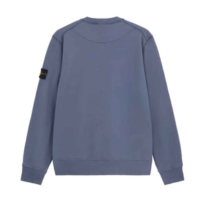 Stone Island Cotton Fleece Crewneck Sweatshirt in Mid BlueSweatshirtsStone IslandDPUS8056246099126SStone Island Cotton Fleece Crewneck Sweatshirt in Mid Blue