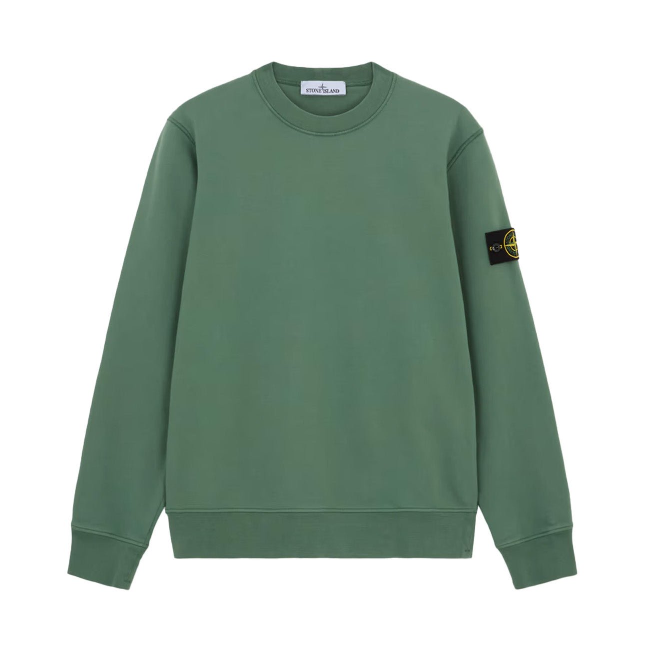 Stone Island Cotton Fleece Crewneck Sweatshirt in Sage GreenSweatshirtsStone IslandDPUS8056246069938SStone Island Cotton Fleece Crewneck Sweatshirt in Sage Green