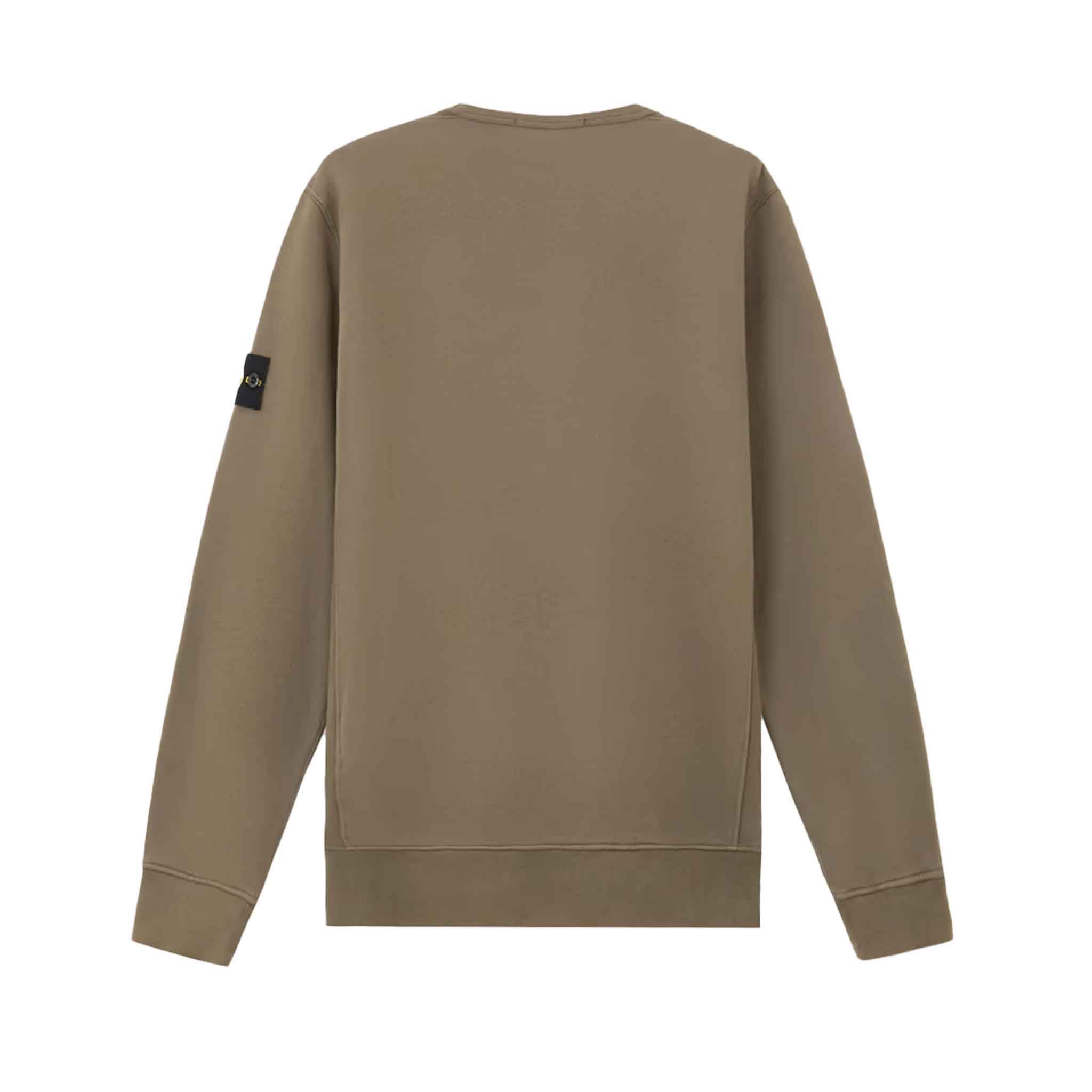 Stone Island Cotton Fleece Crewneck Sweatshirt in Walnut BrownSweatshirtsStone IslandDPUS Designer Outlet8056246088236SStone Island Cotton Fleece Crewneck Sweatshirt in Walnut Brown