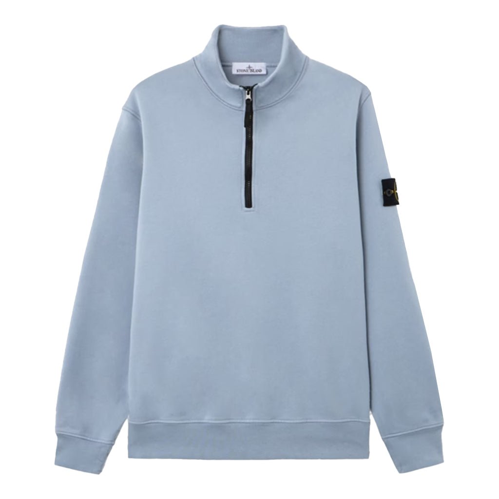 Stone Island Cotton Fleece Half - Zip SweatshirtHoodies & Zip - UpsStone IslandDPUS Designer OutletAvio BlueSStone Island Cotton Fleece Half - Zip Sweatshirt