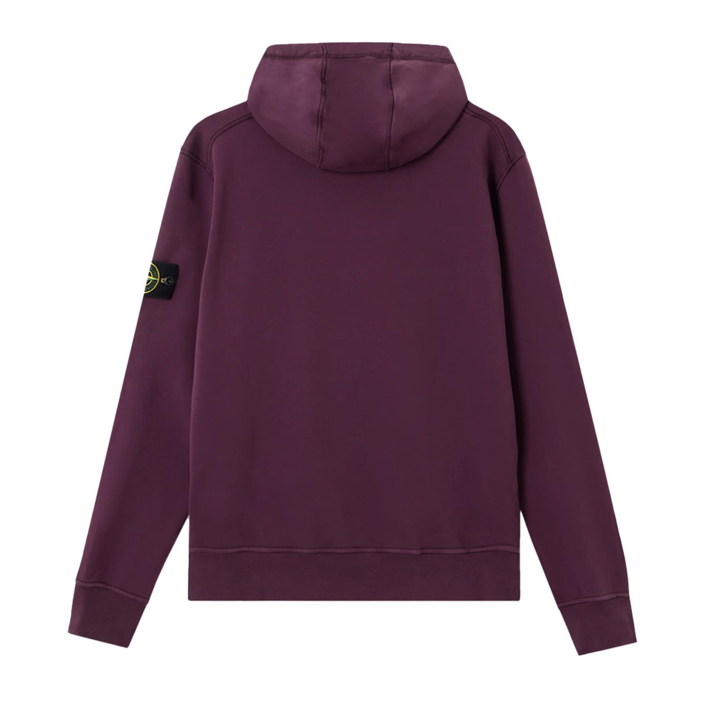 Stone Island Cotton Fleece Hooded Sweatshirt in Amaranth