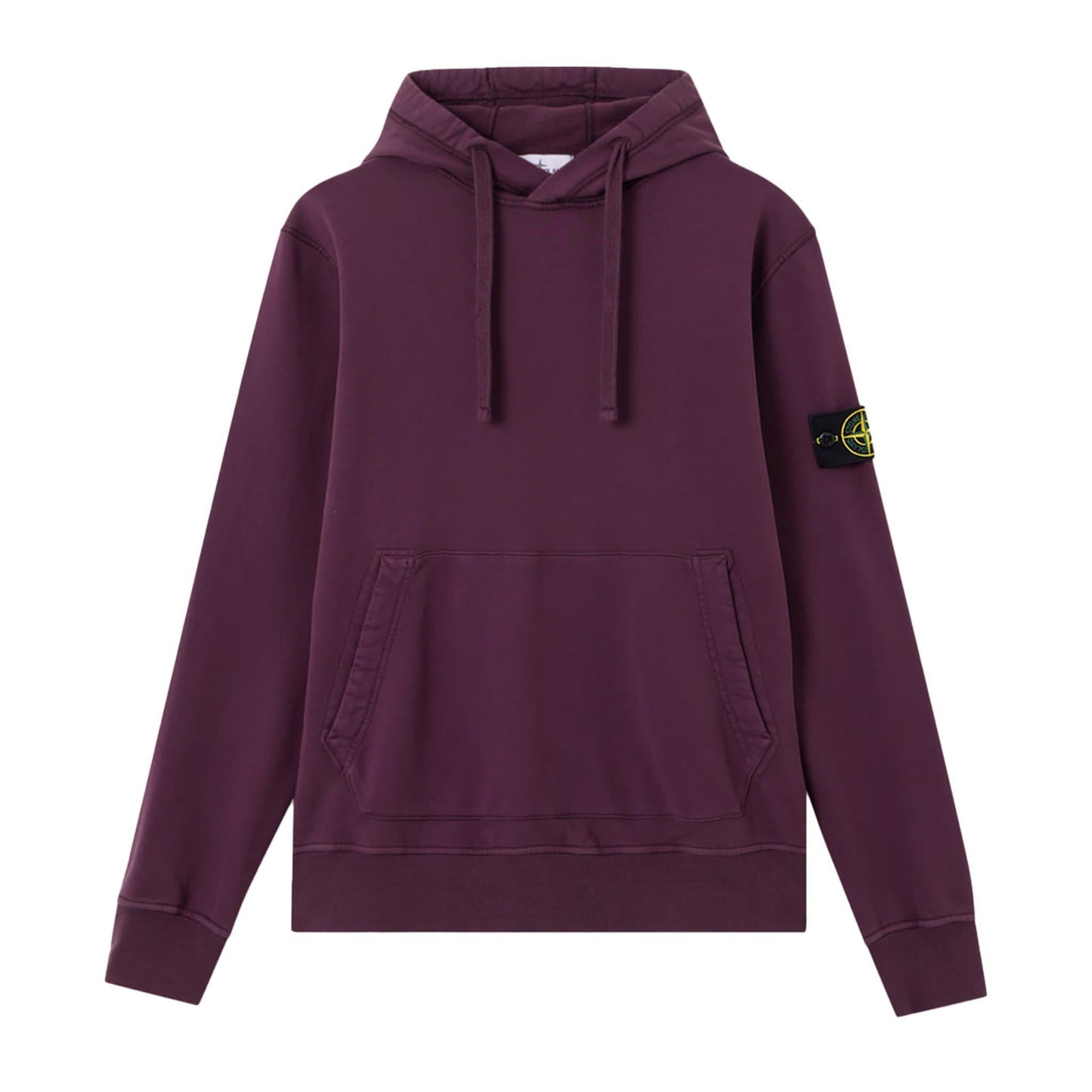 Stone Island Cotton Fleece Hooded Sweatshirt in Amaranth