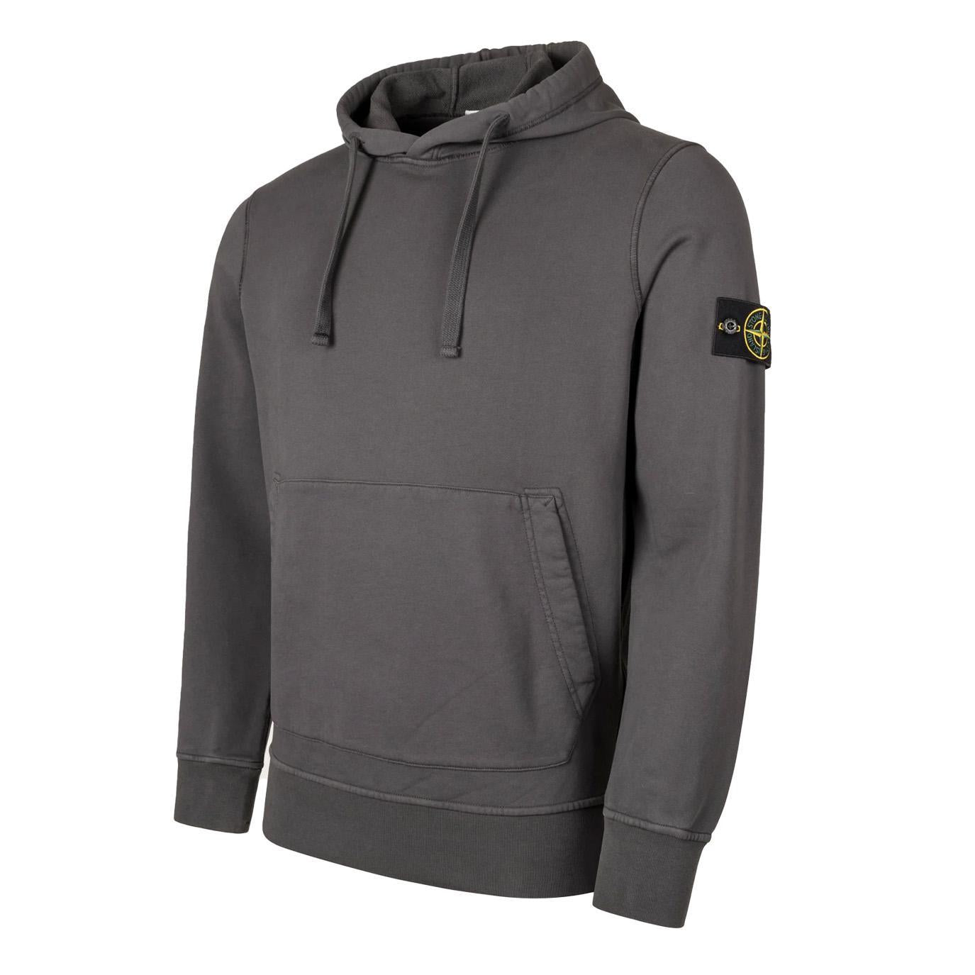 Stone Island Cotton Fleece Hooded Sweatshirt in Lead GreyHoodies & Zip - UpsStone IslandDPUS Designer Outlet8053813486419XSStone Island Cotton Fleece Hooded Sweatshirt in Lead Grey